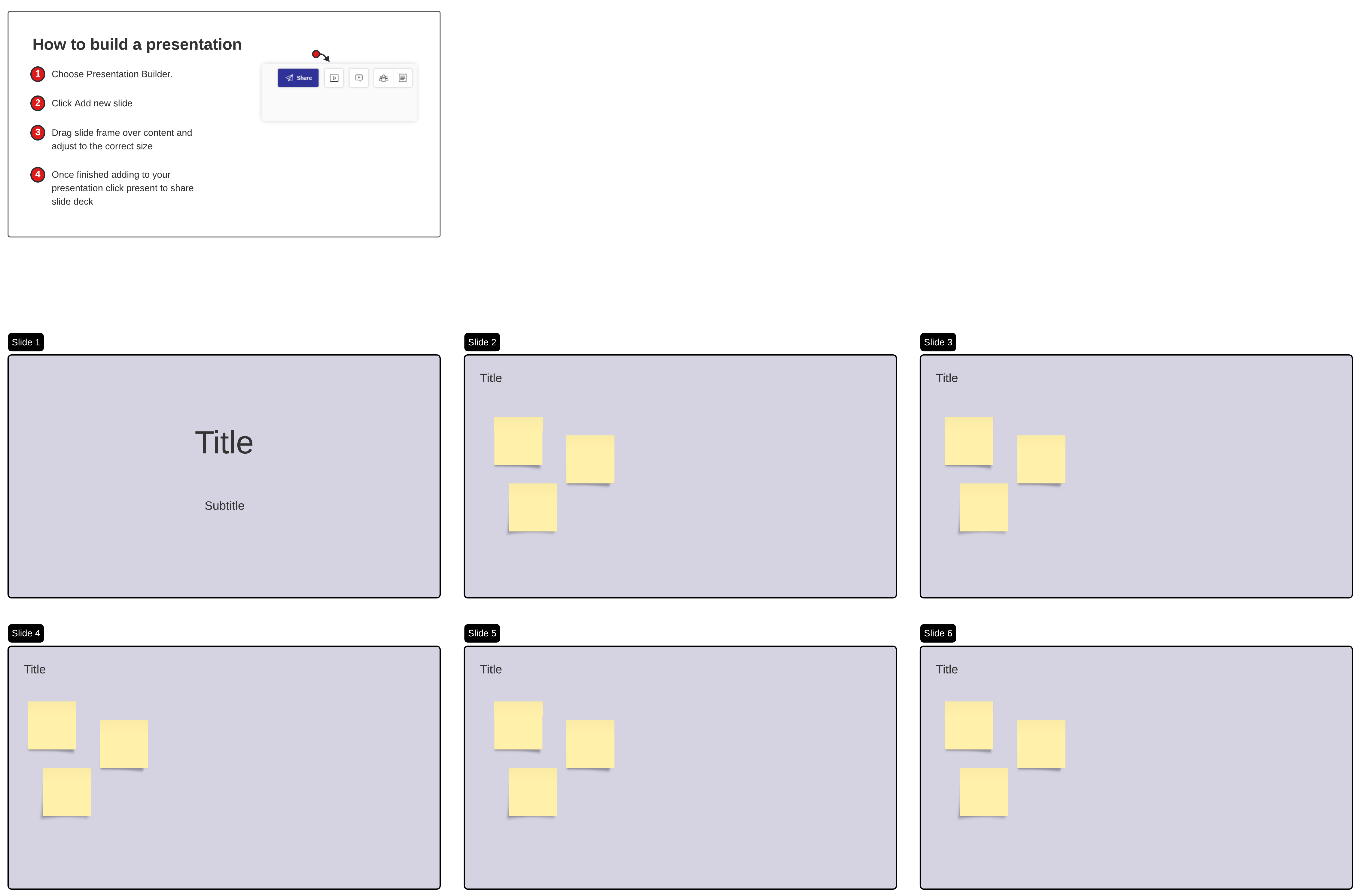 presentation planning template