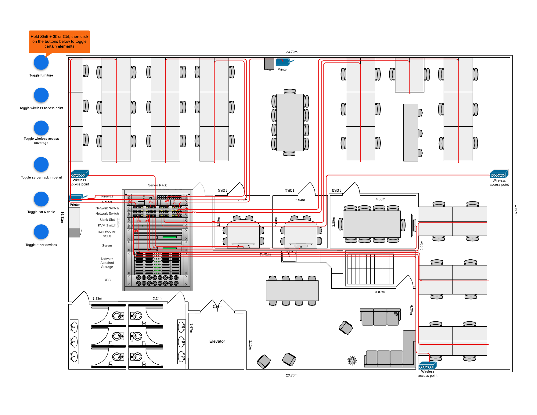 physical network diagram template