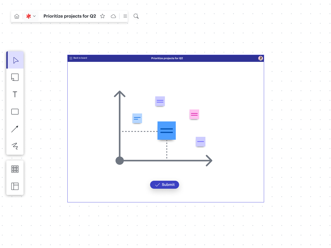 prioritize with visual activites