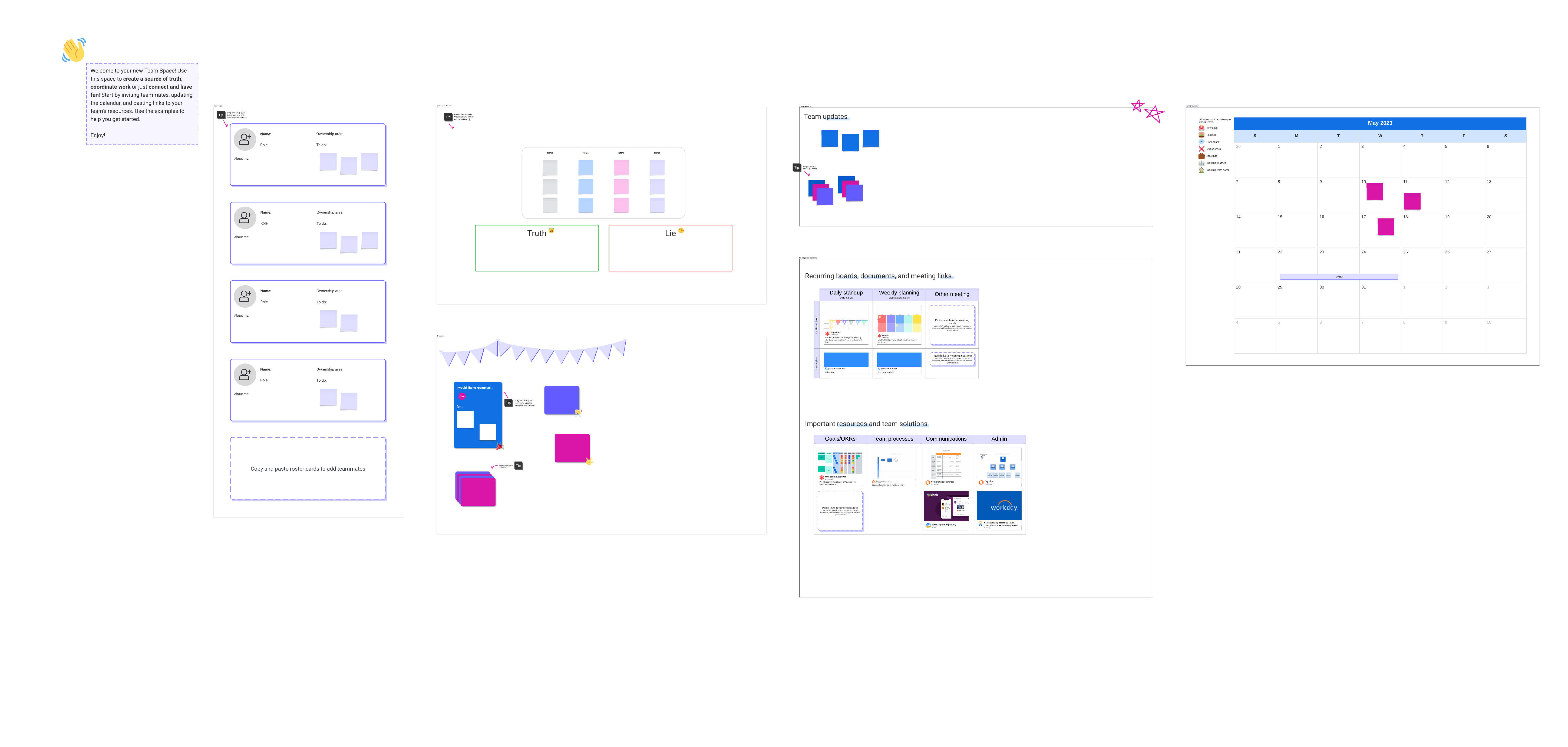 Lucid Team Spaces template