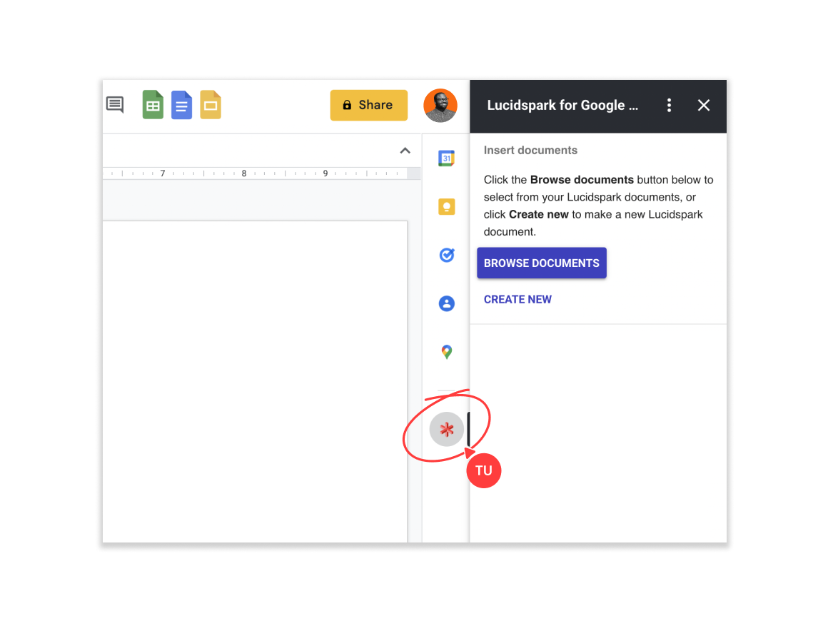 Embed Lucid documents into Google Workspace