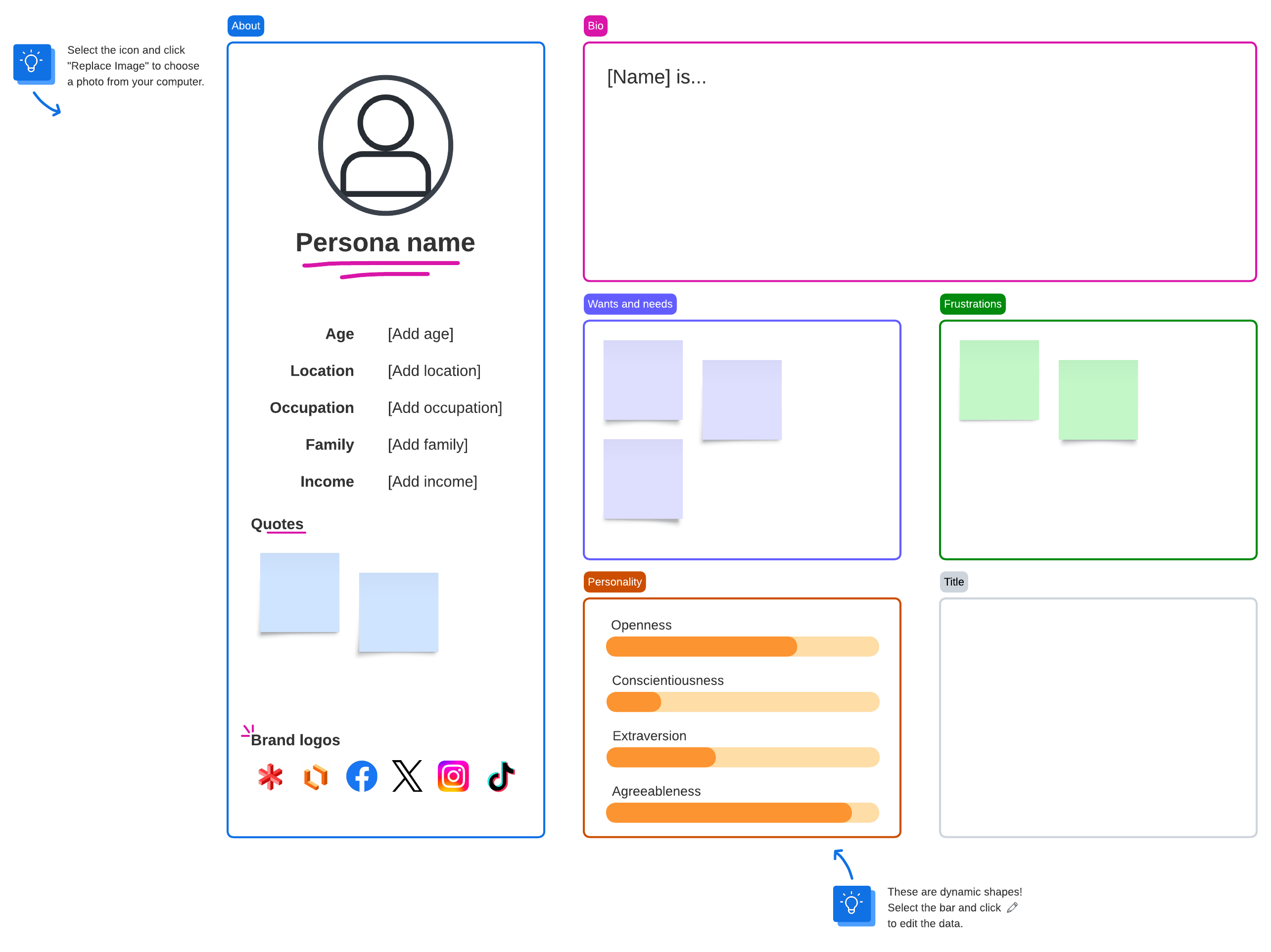 user persona template